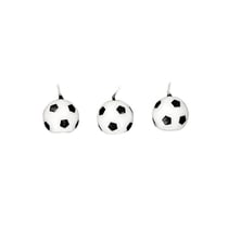 6 bougies ballon de football - Gatodéco
