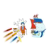 Lot de 6 cartes d'anniversaire «Pirate»