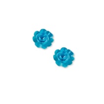 6 Grandes roses bleues en azyme - Patisdécor