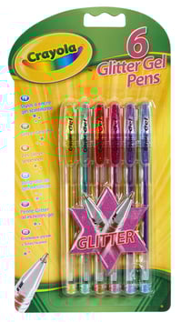 6 stylos à encre gel scintillante