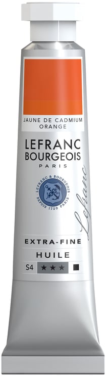 Peinture à l'huile Lefranc Bourgeois - Extra-fine - 20ml - Jaune de cadmium orange