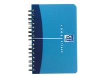 1 carnet polypro à spirales - 9 x 14 cm - Oxford - 180 pages quadrillées - Coloris assortis