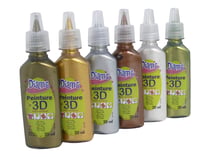 Kit de peinture - 3D -  Métal - 6 x 20 ml - Diam's