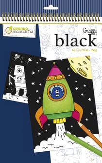 Graffy Carnet de coloriage Espace - Avenue Mandarine