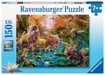 Puzzle 150 pièces XXL - Le rassemblement des dinosaures