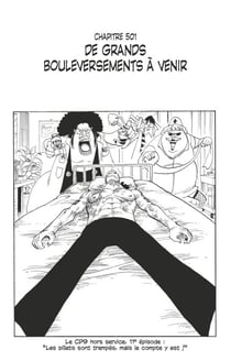 One Piece édition originale - Chapitre 501 - De grands bouleversements à venir