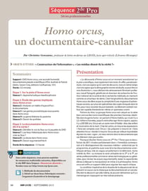 NRP Lycée - Séquence Bac Pro 2de - Homo orcus, un documentaire-canular