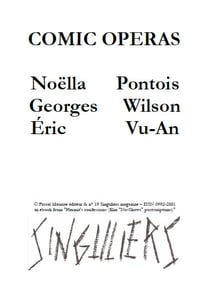 Comic Operas - Noëlla Pontois, Georges Wilson, Éric Vu-An