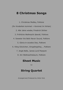 8 Christmas Songs (String Quartet) - Christmas Sheet Music for String Quartet