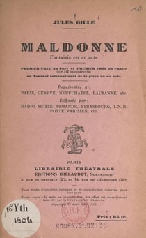Maldonne - Fantaisie en un acte