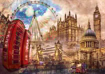 Puzzle 1500 pièces - Vintage London - High Quality Collection