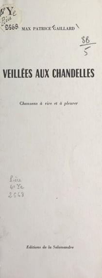 Veillées aux chandelles - Chansons à rire et à pleurer