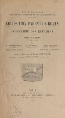 Collection Parent de Rosan : inventaire des estampes (2) - N° 86 à 169