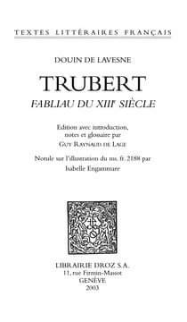 Trubert - Fabliau du XIIIe siècle