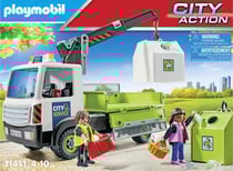 Playmobil® - Camion-grue de recyclage de verre - 71431 - Playmobil® City action