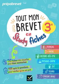 Tout mon brevet 2026 en studyfiches - 3e (toutes les matières) - fiches visuelles &amp; quiz pour réviser son brevet facilement