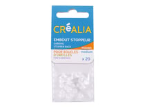 20 embouts boucles d'oreille stoppeurs moyens - Créalia