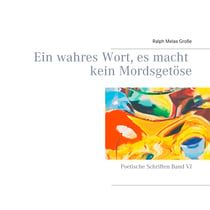 Ein wahres Wort es macht kein Mordsgetöse - Poetische Schriften Band VI