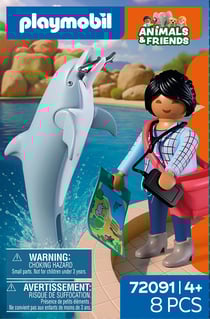PLAYMOBIL® - Zoo : Dauphin et visiteur - 72091