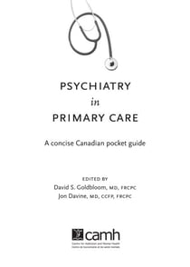 Psychiatry in Primary Care - A Concise Canadian Pocket Guide