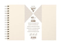 Album blanc irisé à personnaliser - 27 x 20 cm