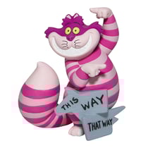 Figurine Enesco Disney Showcase - Alice aux Pays des Merveilles - Chat de Cheshire montre le chemin
