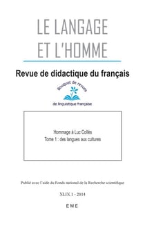 Hommage à Luc Collès - Tome 1 : Des langues aux cultures - 2014 - 49.1