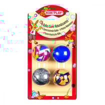 4 balles super-rebondissantes. ø 38 mm