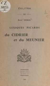 Lexiques picards du cidrier et du meunier