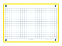 80 flashcards - 10,5 x 14,8 cm - Flash 2.0 Oxford - Petits carreaux - cadre jaune