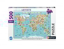 Puzzle 500 pièces - Le tour du monde des saveurs / Julie Mercier