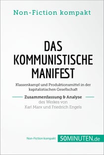 Das Kommunistische Manifest. Zusammenfassung & Analyse des Werkes von Karl Marx und Friedrich Engels - Klassenkampf und Produktionsmittel in der kapitalistischen Gesellschaft