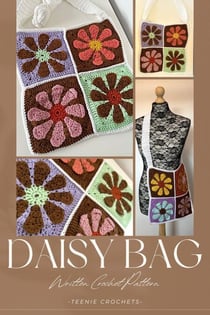 Daisy Bag Written Crochet Pattern
