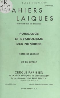 Puissance et symbolisme des nombres - Notes de lecture. Vie du Cercle