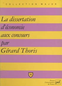 La dissertation d'économie aux concours
