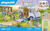Playmobil® - Van pour cheval et poneys avec enclos - 71493 - Le Poney Club
