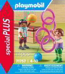 PLAYMOBIL - Duo d'enfants avec matériel gymnastique - 71757 - Special plus