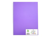 CANSON Notes - Cahier de notes - reliure à anneaux métalliques - A4 - 50 feuilles / 100 pages - violet - polypropylène (PP)