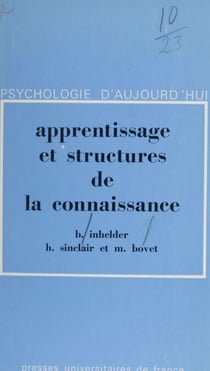 Apprentissage et structures de la connaissance