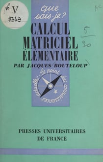 Calcul matriciel élémentaire