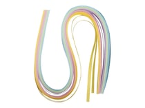 100 bandes de papier pastel - quilling - 50x0.6 cm