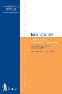 Les joint ventures - Questions choisies de droit belge et international