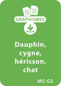 Graphismes et animaux - MS-GS : Dauphin, cygne, hérisson, chat - Un lot de 23 fiches à télécharger