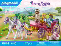 Playmobil - Calèche avec couple princier et cocher - 71846 - Les princesses