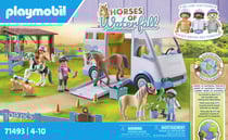 Playmobil® - Van pour cheval et poneys avec enclos - 71493 - Le Poney Club