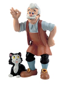Figurine Pinocchio Disney - Gepetto - 8 cm