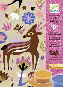 Sables colorés et paillettes : Merveilles des bois - Djeco