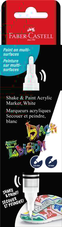 Feutre acrylique - Faber Castell - Blanc