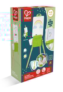 Chevalet à dessin portable pour enfant Hape - Bambou - Vert