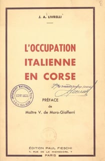 L'occupation italienne en Corse